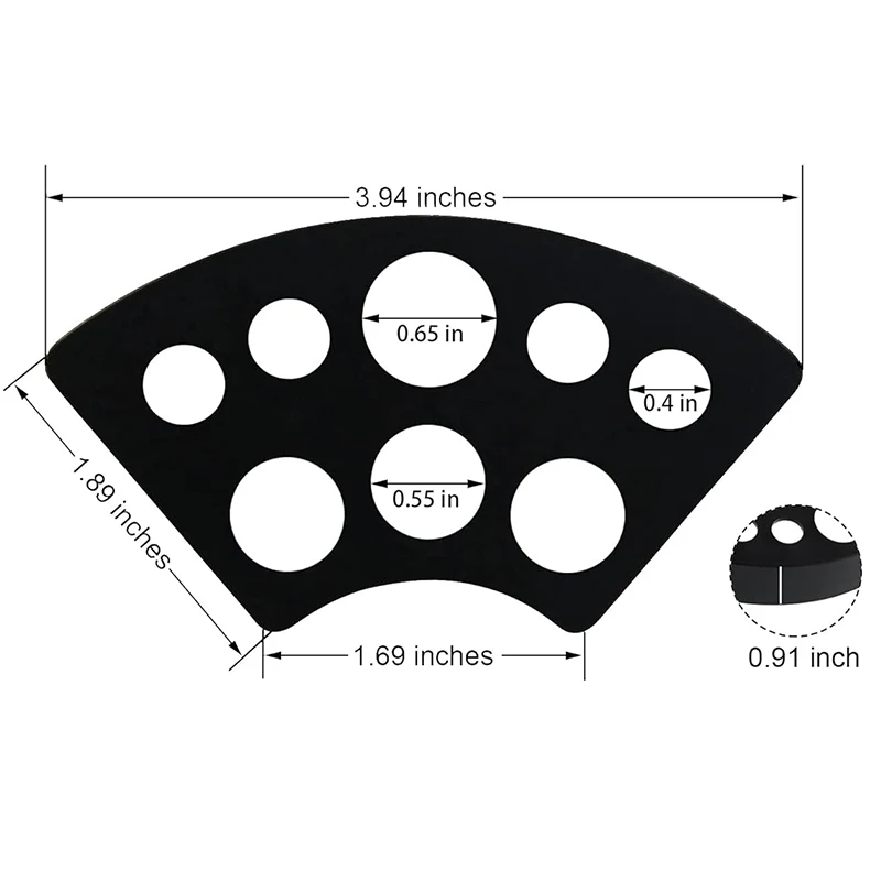 حامل أكواب حبر الوشم حامل 8 فتحات PMU أداة الوشم الصباغ حاوية أسود أحمر فضي ملحقات ماكياج لمستلزمات الوشم