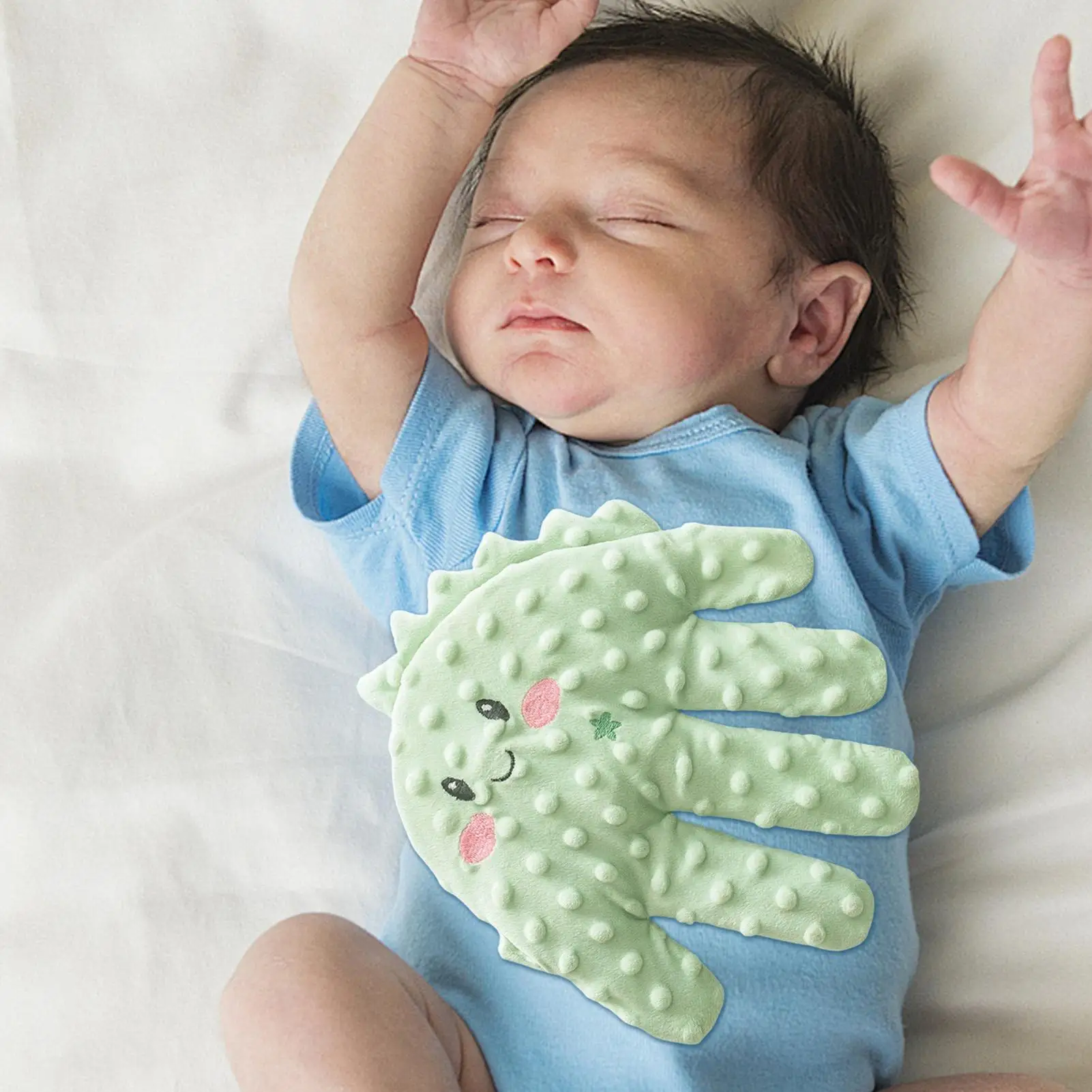 Baby Soothing Palm หมอนลายมือปาล์มอัตโนมัติแบบพกพาจุกนมหลอก Companion Scientific Kids Sleep Buddies สําหรับครอบครัวพ่อแม่