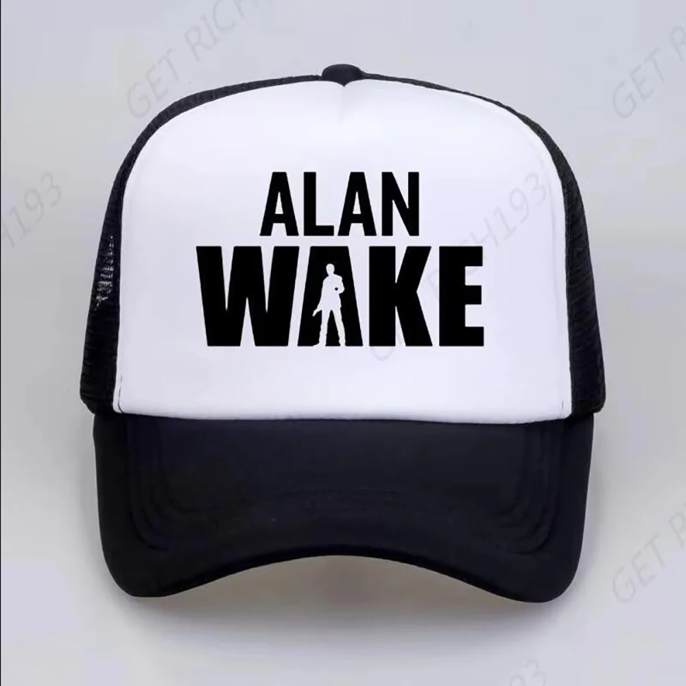 

Fashion Brand Letter Printing Alan Wake Hat Summer New 100% Cotton Dad Hat High Quality Unisex Mesh Trucker Hat Bone