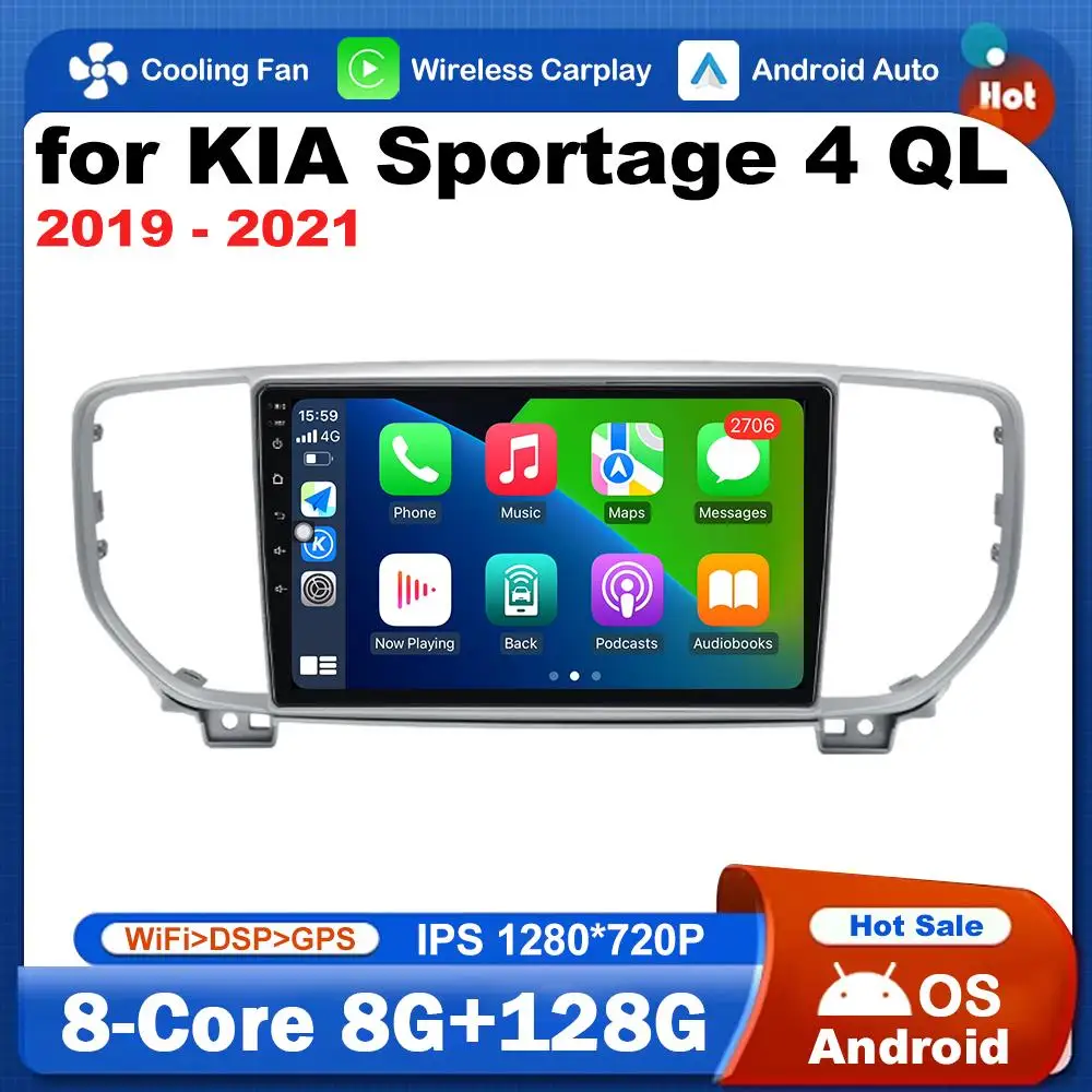 

Navigation GPS Car Audio Multimedia Player for KIA Sportage 4 QL 2019 2020 2021 Android Intelligent System DSP Stereo Head Unit