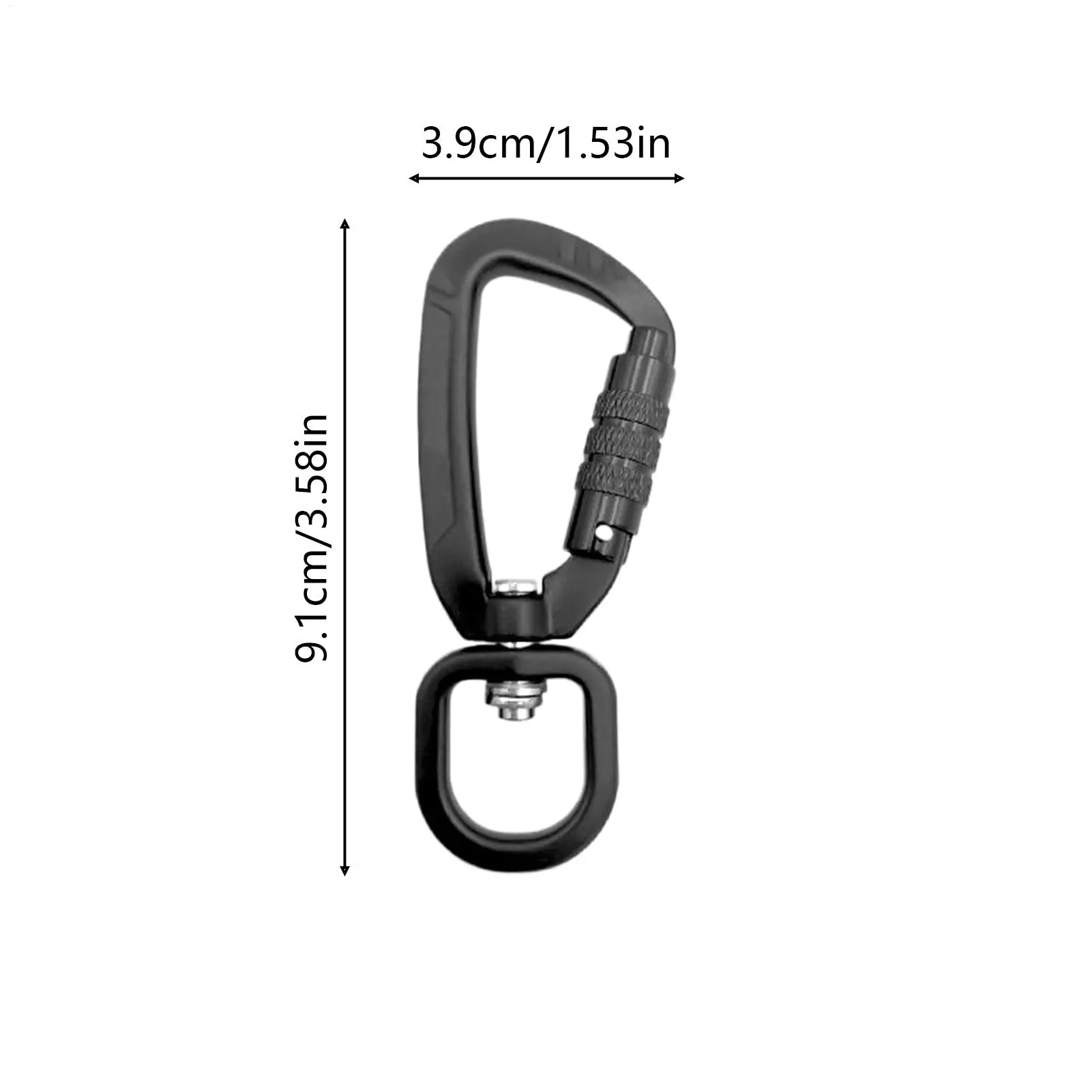 Quick Release Carabiner 4KN Locking Carabiner Buckle Backpacking Buckle For Climbing Hiking Backpacking Hammock Gym Fishing