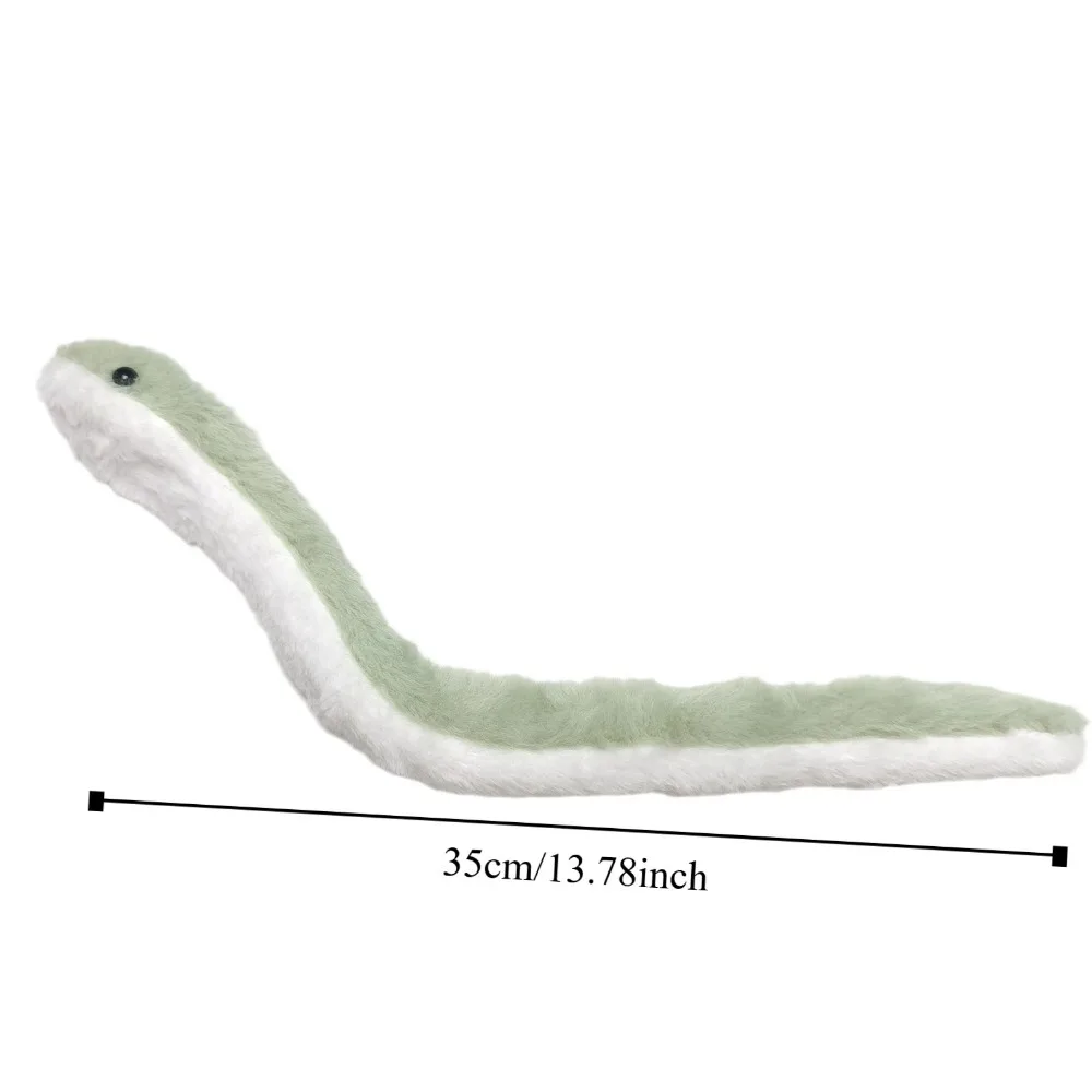 Plush Year of The Snake Plush Toy Little Snake Wrap Around Arm Snake Stuffed Plush Doll Cartoon Cute Green Snake Animal Doll