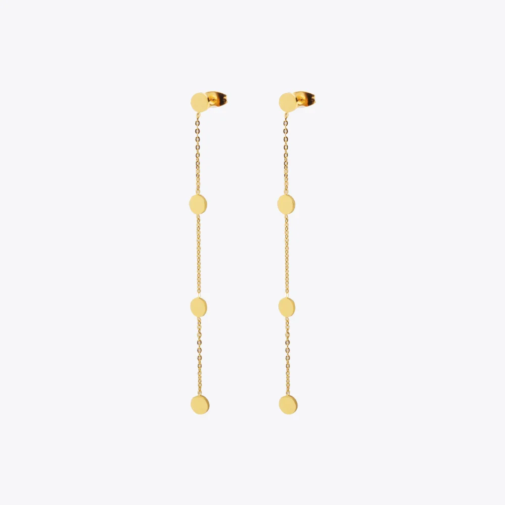 

Enfashion Long Geometric Heart Dangle Earrings Gold Color Star Earings Drop Earrings For Women Long Earring Fashion Jewelry