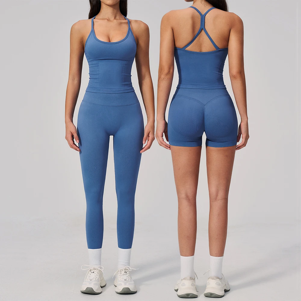 

Yoga Set 2PCS Fitness Suit Women's Tracksuit Sports Outfits Gym Running Push Up Sportswear Legging Athletic Wear Workout Clothes