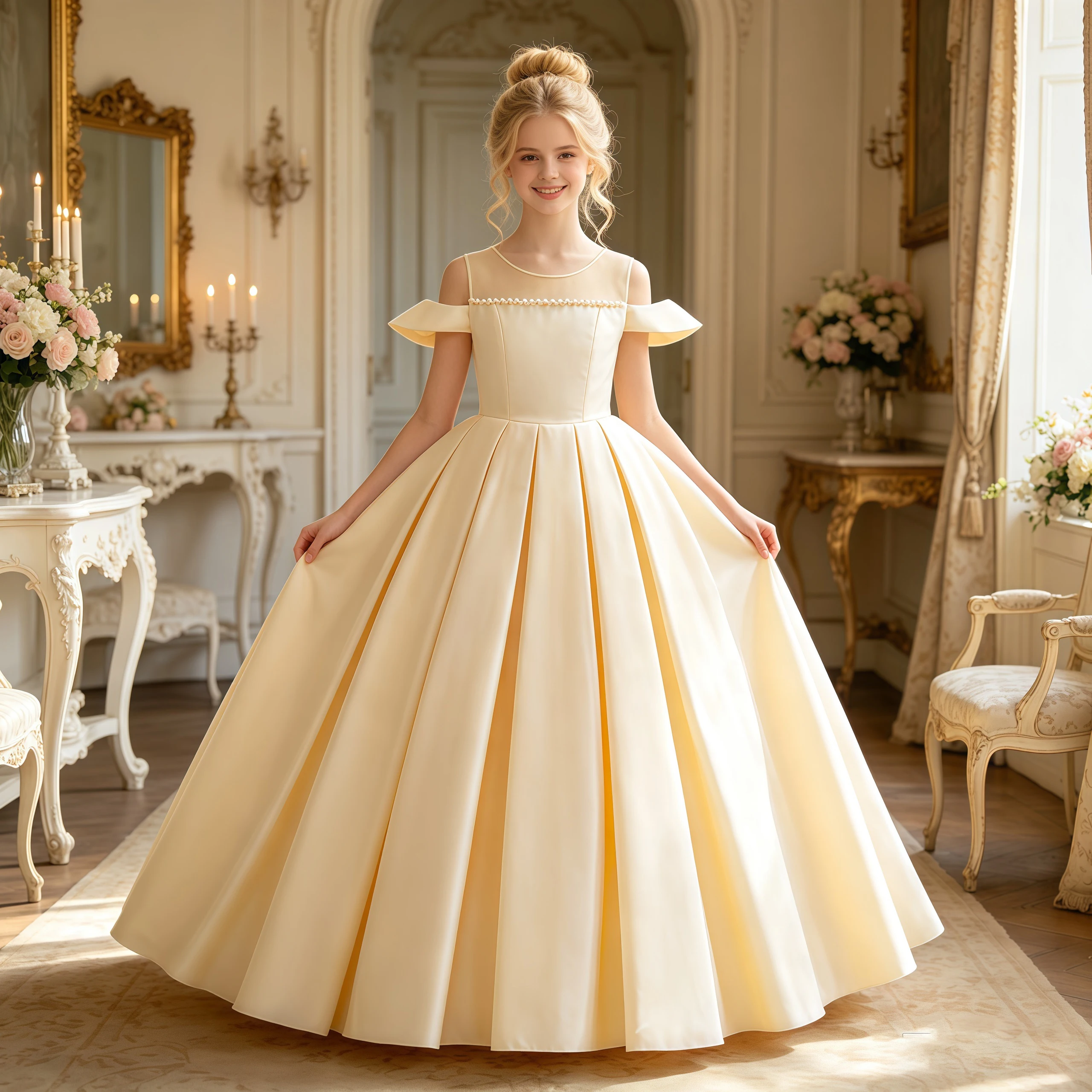 Elegant Party Girls Dress Summer Beading Wedding Bridesmaids Baptism Princess Evening Dresses Girl Graduation Ceremony Prom Gown