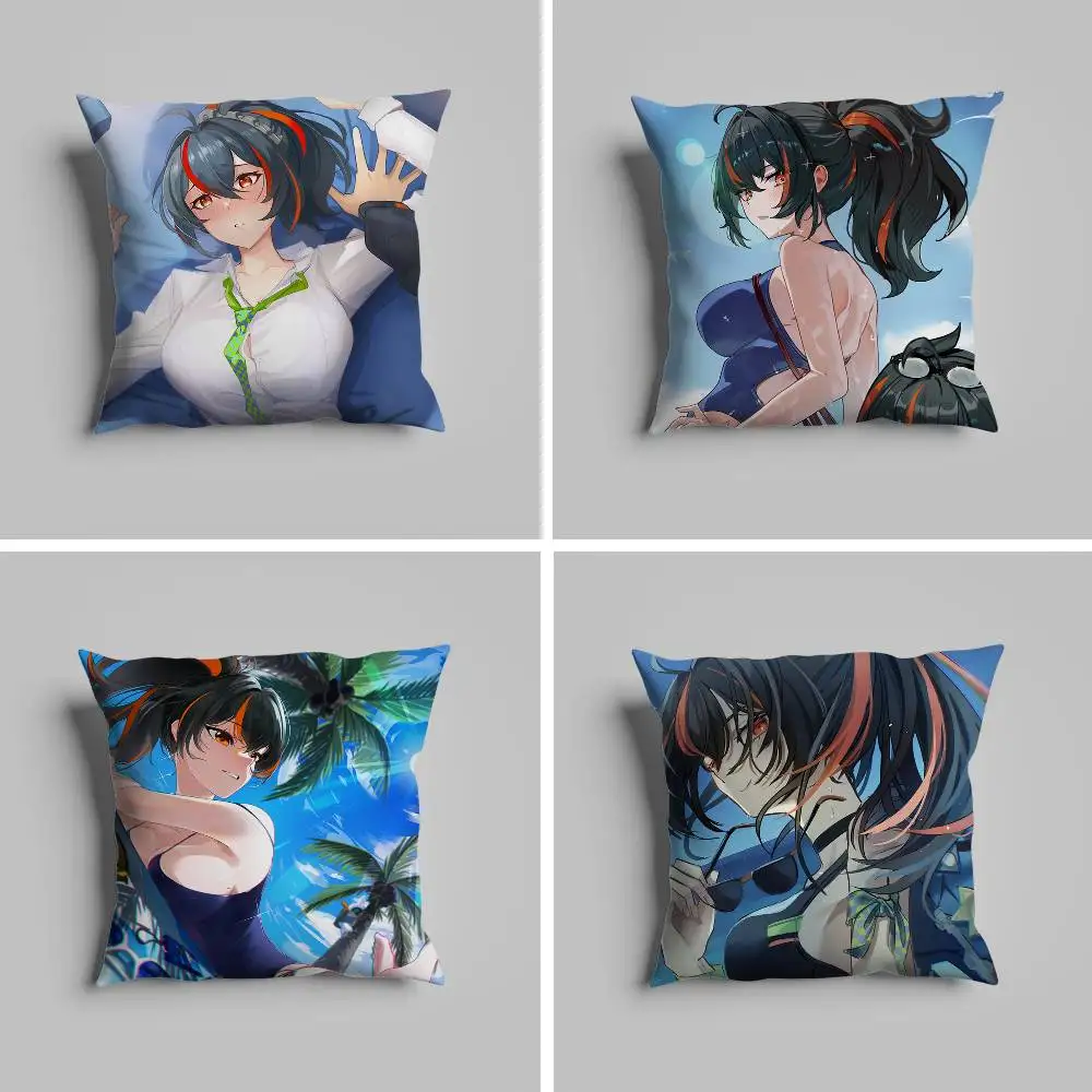 

Zhu Yuan Sexy Game Zzz Pillow Case Pillowcase For Car Pillows 60x60 Cushions Luxury Double Sided Cover Home And Decoration Sofa