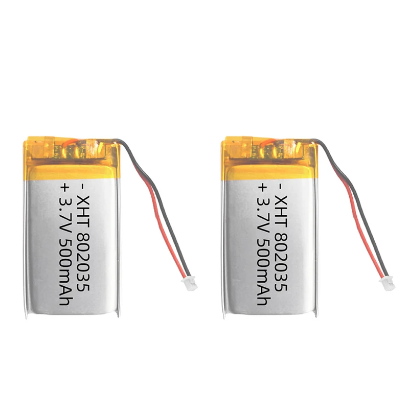 1-4 قطعة 802035 بطارية 500 مللي أمبير 3.7 فولت بطارية ليثيوم بوليمر ل ساعة ذكية مصباح يدوي لعبة كهربائية لوحة المفاتيح الماوس #5
