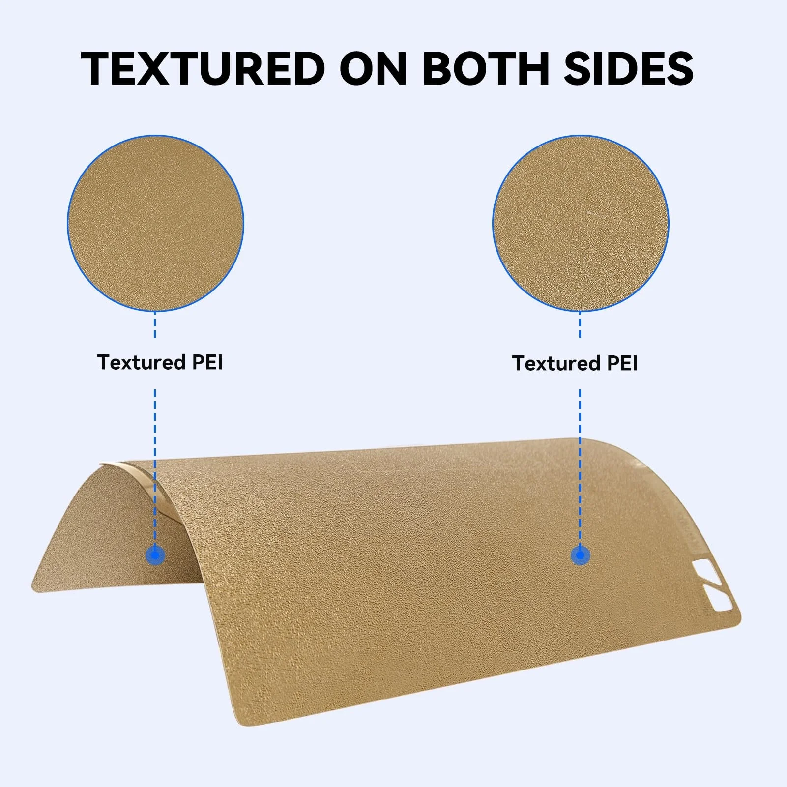 Build Plate For Bambu Lab P1S/X1/A1 Texture Double Sided PEI Spring Steel Sheet For Bamboo Lab 3D Printer Accessories 257x257mm
