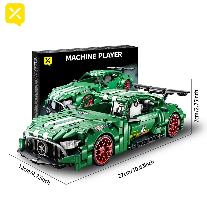 

Technical Super Racing Building Blocks Car Racing Sport Speed Vehicle Model City Mechanical Super Bricks Puzzle Toys Adult Gifts