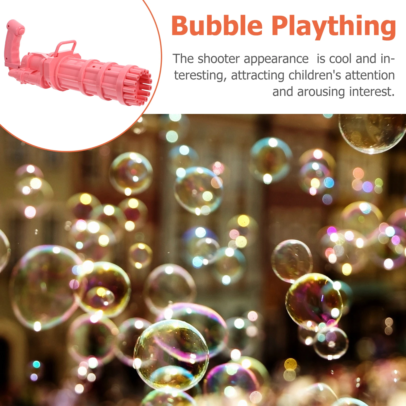 Bubble Machine for Children Blower Making Electric Kid Plaything