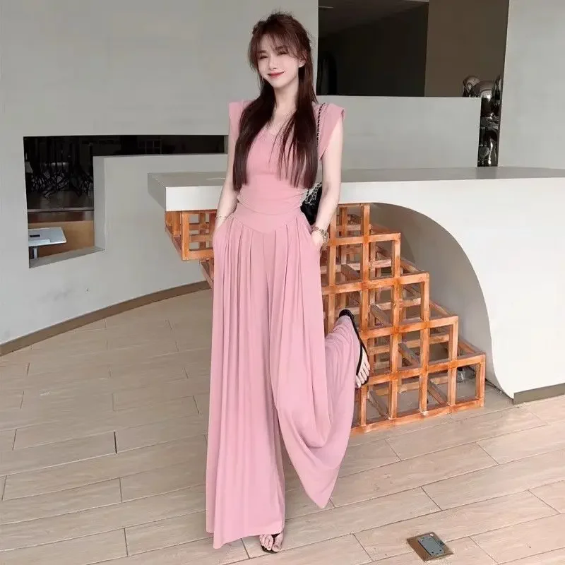 여성용 오피스 팬츠 세트 2피스 전문직 워크 코디 풀 의류 판매 트렌드 2025 의상 고급 바지 여성