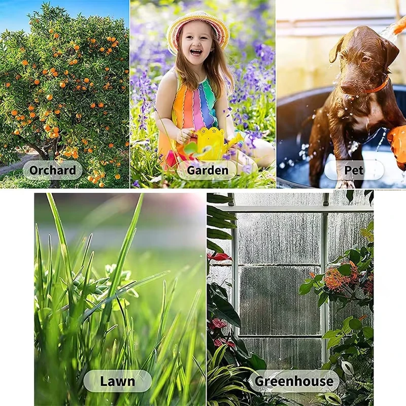 Spray Nozzle Water Gun Brass High Pressure Direct Spray Sprinkler Quick Connector Home Garden Hose Adjustable Gun view 6