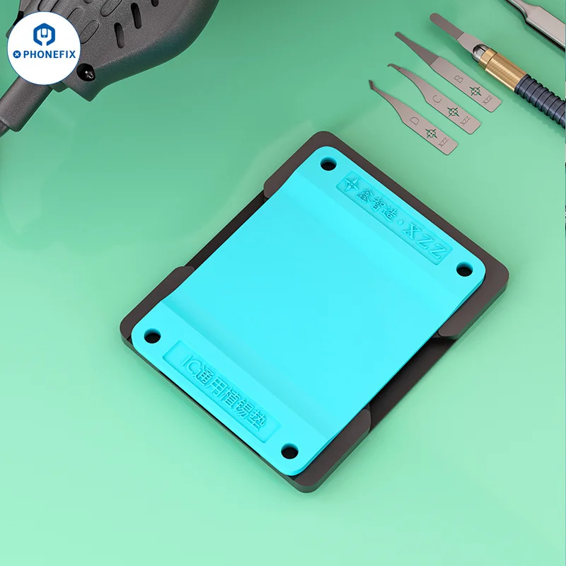 XZZ-almohadilla de reparación aislante, estera de soldadura de silicona resistente al calor con Base magnética para iPhone, Android, bolsa, Chip, reparación chapada en estaño