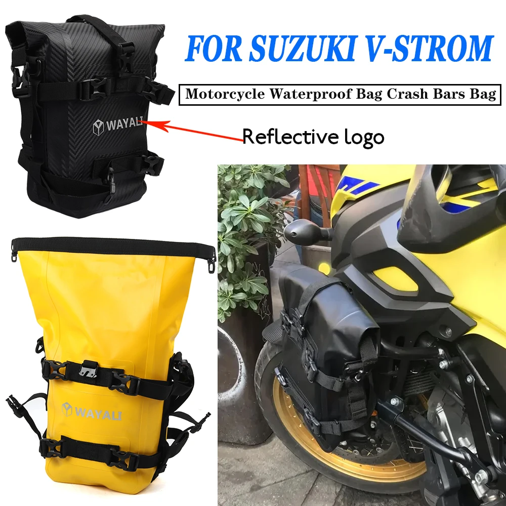 Waterproof Tool Storage Bag For Suzuki Vstrom DL650 DL1000 DL1050 DL250 V-Strom DL 650 XT 800DE Accessories Frame Crash Bars Bag