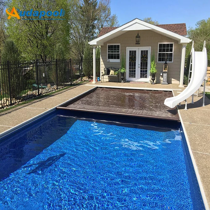 New Style Top Quality Ground Pool Cover Motorized Swimming Pool Cover Rectangle Inflatable clear Pool Cover