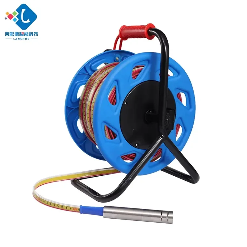 Steel Plastic Tape Measure Portable Water Level Indicator Water Level Gauge Ruler Probe Level Sensor Meter with 1m Accuracy