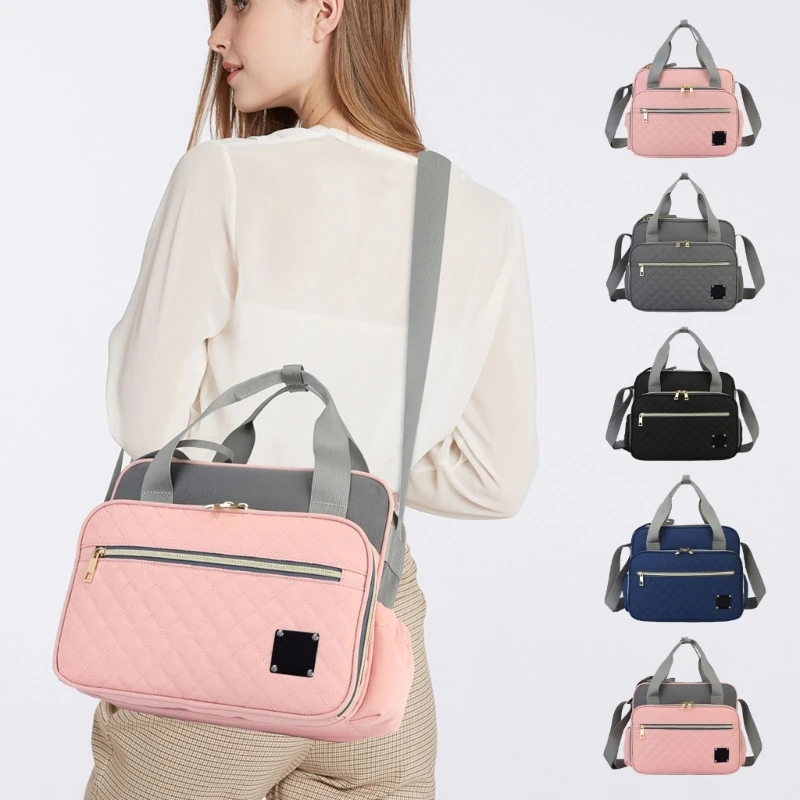 Large Capacity Diaper Bag, Multifunctional Baby Essential Organiser Case Portable Shoulder Bag for Stylish Moms