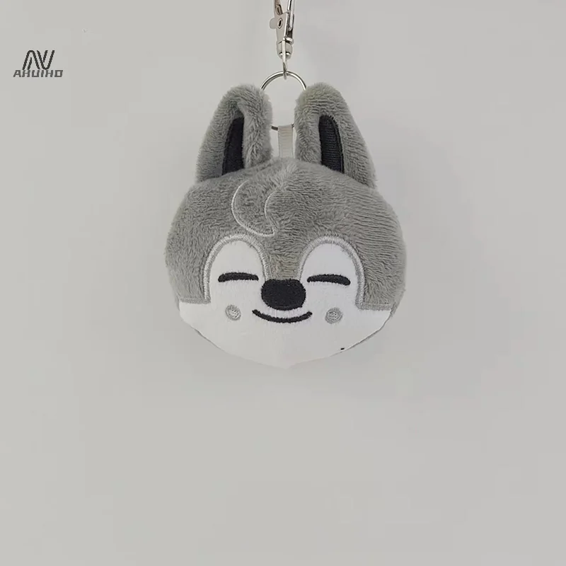 New Kpop Cute Plush Keychain Cat Fox Rabbit Cotton Doll Toy Keyring Backpack Bag Pendant Car Key Chains For Women Girls Gift