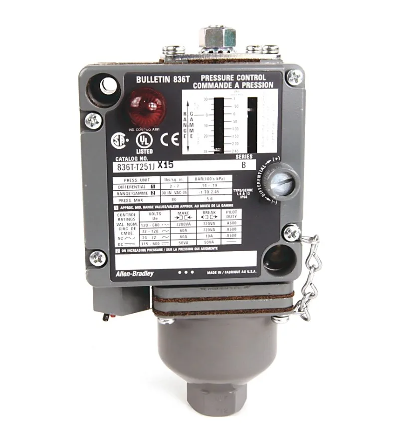 Genuine 836T-T252J/836T-353J American AB Externally Adjustable Electromechanical Pressure Controller