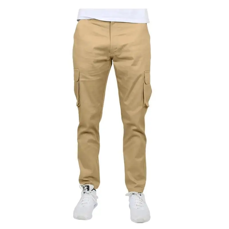 Stretch Cotton Cargo Pants Straight Leg Neutral Style Summer Collection Comfortable Casual Trousers for Men And Women
