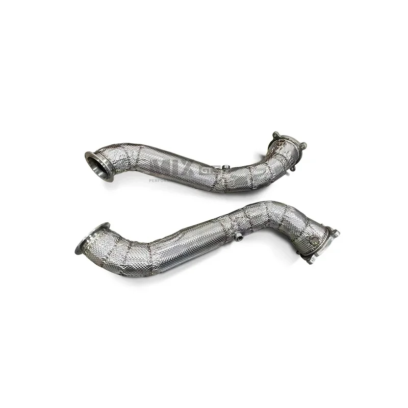 Stainless Steel Catless Excape System, Thermal Downpipe Shield for MCLAREN 720 720S SS304