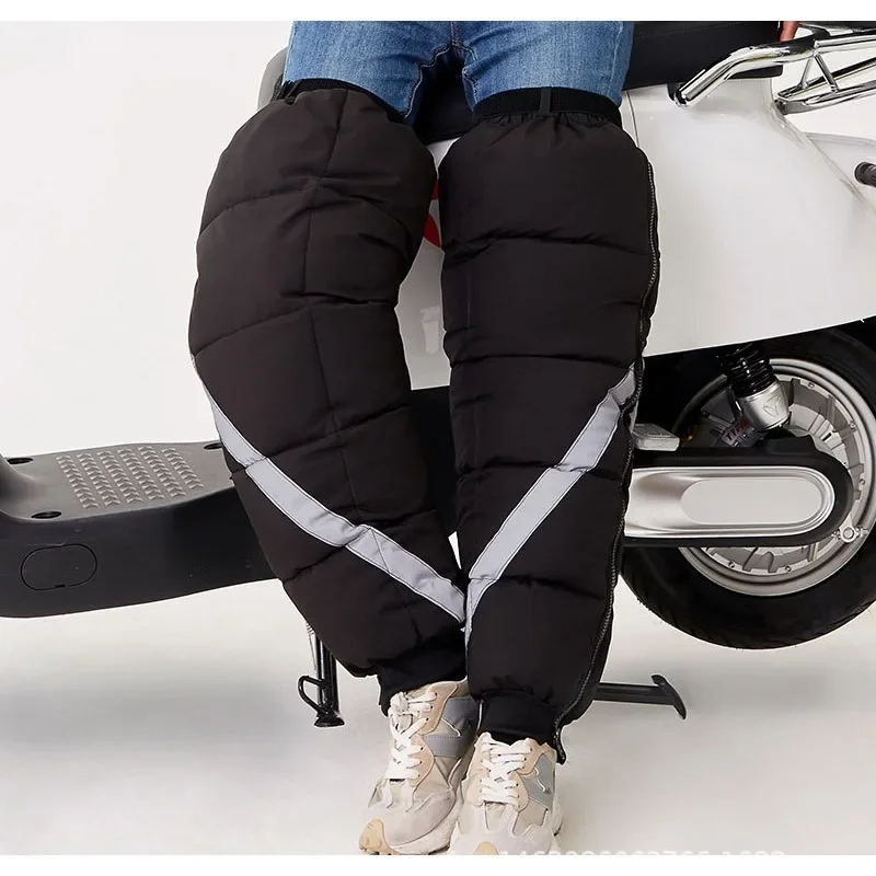 

New Electric Motorcycle Winter Warmth Riding Windproof Knee Protector Sleeve Windproof and Cold Proof Down Cotton Knee Protector