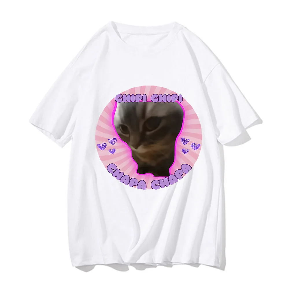 Cat Meme I Eat Cement Cursed Funny T Shirt for Men Women Fashion Casual Short Sleeve T Shirts Male Oversized Cotton T-shirt Tops