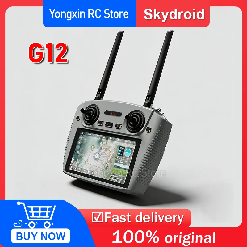 

SKYDROID G12 Plastic Private Mold Drone Remote Control 2.4GHz/5.8GHz Dual Band Switching 20KM Wireless High-Definition Image