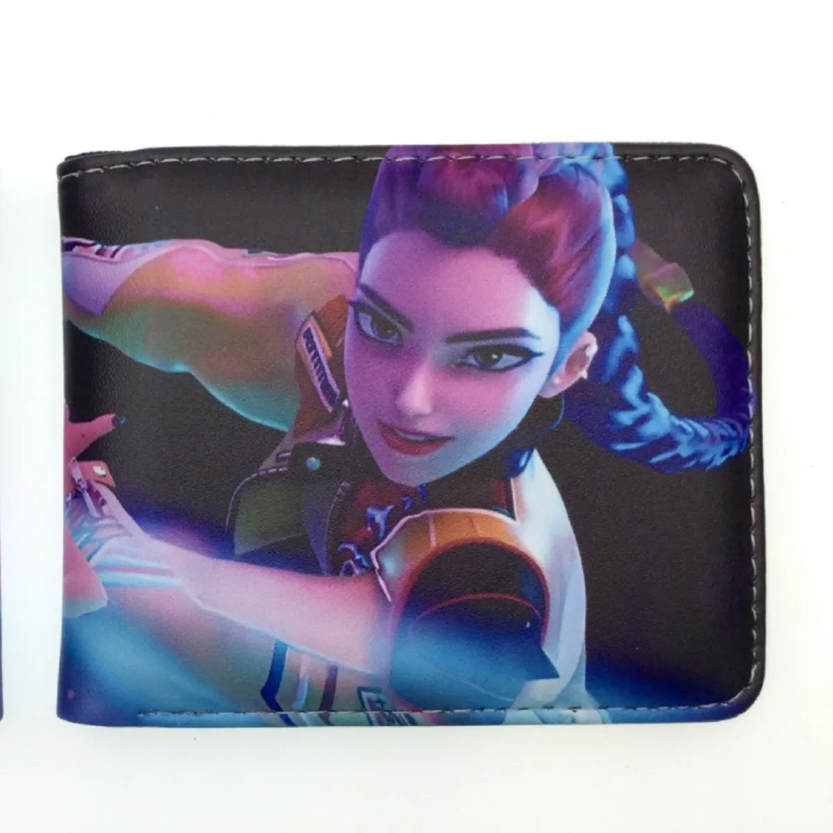 K-POP Demon Hunters Huntrix Rumi Mira Zoe Portafoglio corto in pelle PU Porta carte Portamonete per studenti Fan ​