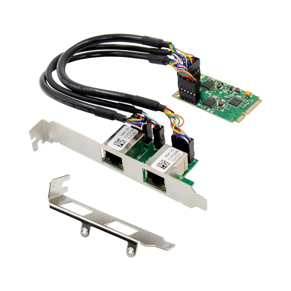 sunweit-st7228-ミニ-pci-express-デュアル-ギガビット-イーサネット-アダプター-realtek-rtl8111f-チップセット-内蔵有線ネットワークカード-サーバー用