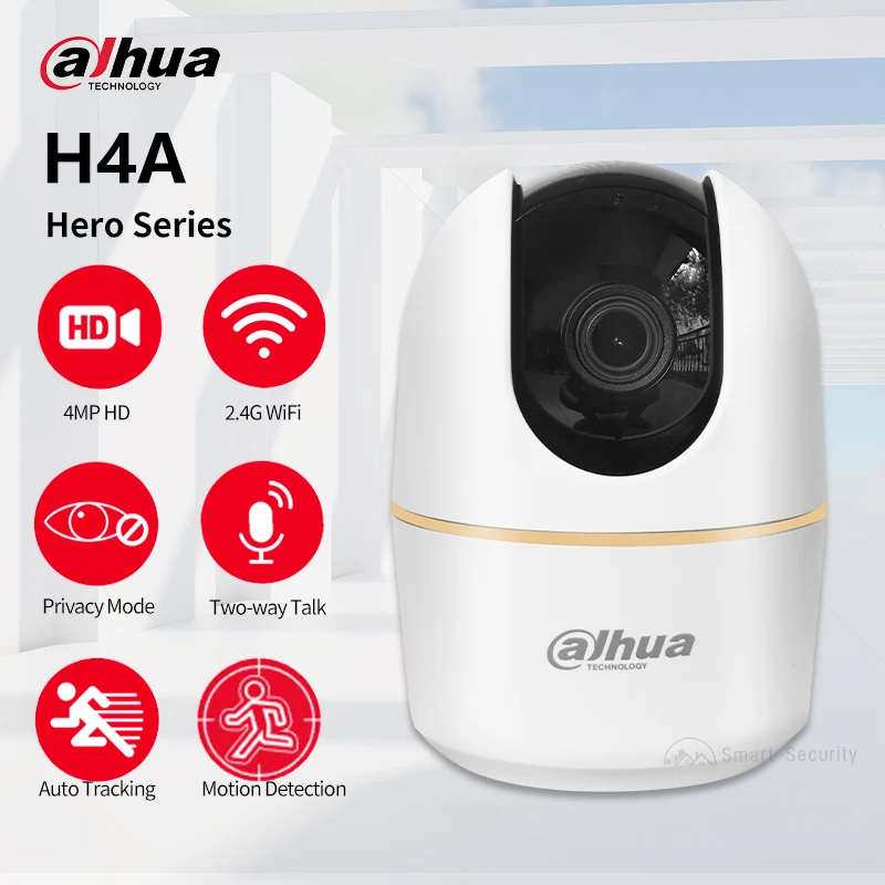 Dahua H4A 4MP Indoor WiFi Camera 360 View CCTV Smart 2K Security Two-way Talk Auto Tracking Human Detection Replace Imou Ranger