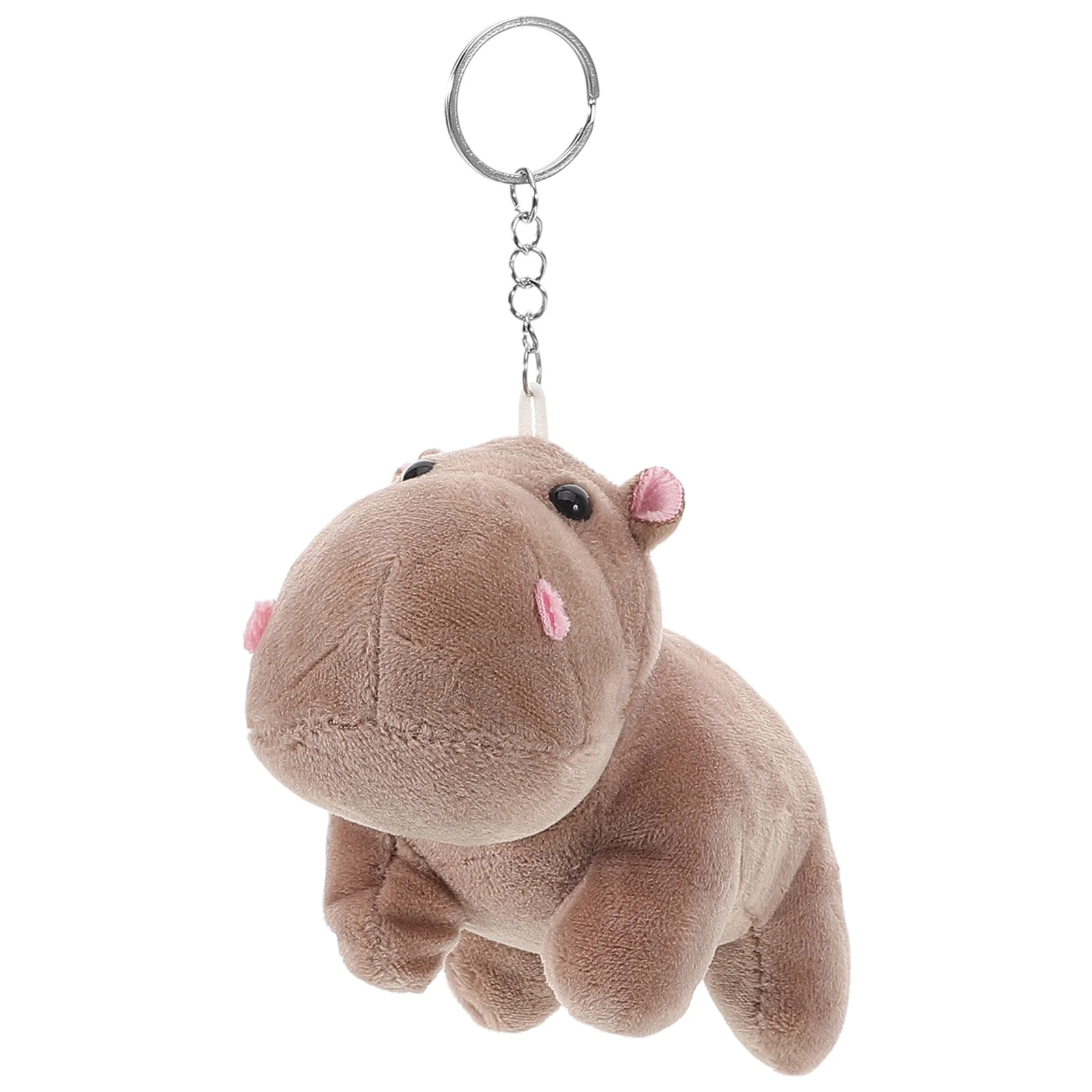 Hippo Keychain Plush Hippo Key Chain Plush Hippopotamus Keychain Animal Keyring Handbags Purse Charms Party Favors For Home