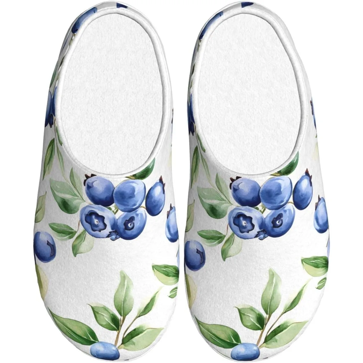 

Blueberry Women’s Cozy Slippers Soft Cotton Indoor & Outdoor House Slippers With Anti-Slip Sole