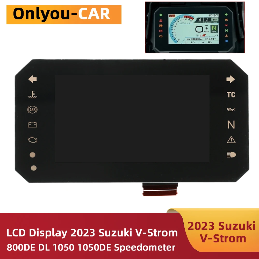 Replacement Speedometer LCD Display for Suzuki V-Strom 1050 800 GSX-8S 2023-2024 GSX-8R 2024 Year