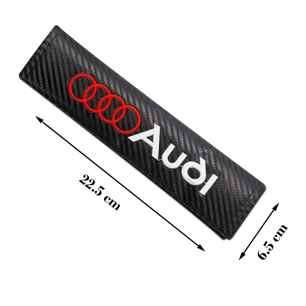 Funda para cinturón de seguridad de estilo de coche, almohadillas protectoras de correa de hombro para cinturón de seguridad de cuero para Audi A3