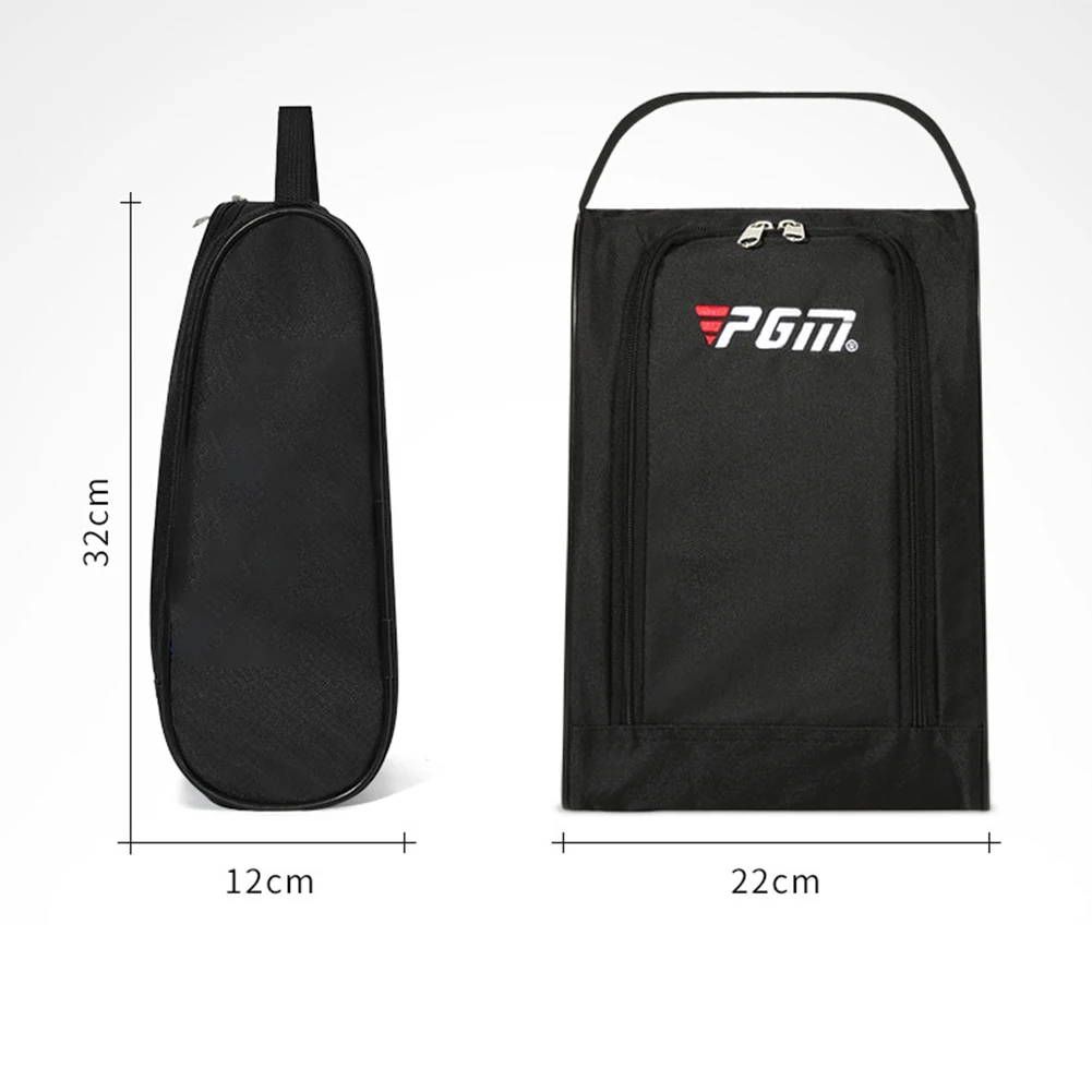 Unisex Golf Shoe Carrier Bags Portable Nylon Travel Shoes Carrier Bags with Zipper Breathable Ultra-light for Outdoor Sports