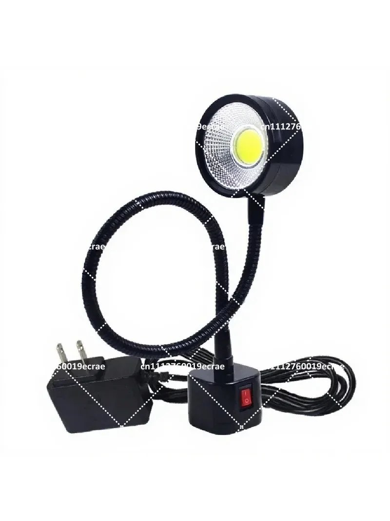 5W LED Super Bright Gooseneck Lamp with Magnetic Base for Lathe Milling Drill Press Industrial Lighting 220V US Plug