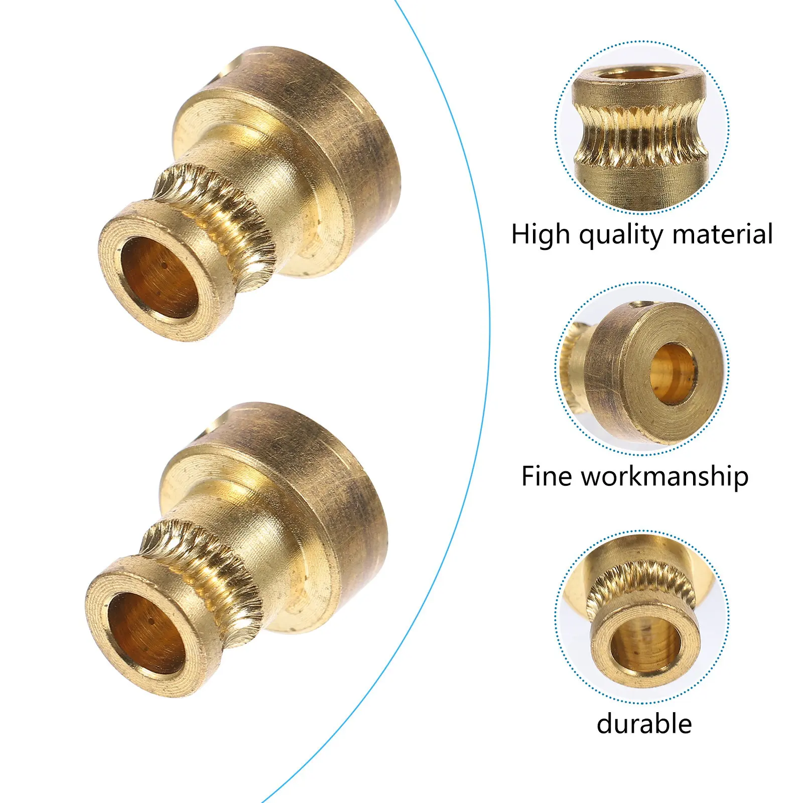 

4Pcs 3D Printer Extruder Gear Brass Drive Wheel Copper Metal 3Mm Filament Feed Replacement Part for 3D Printing