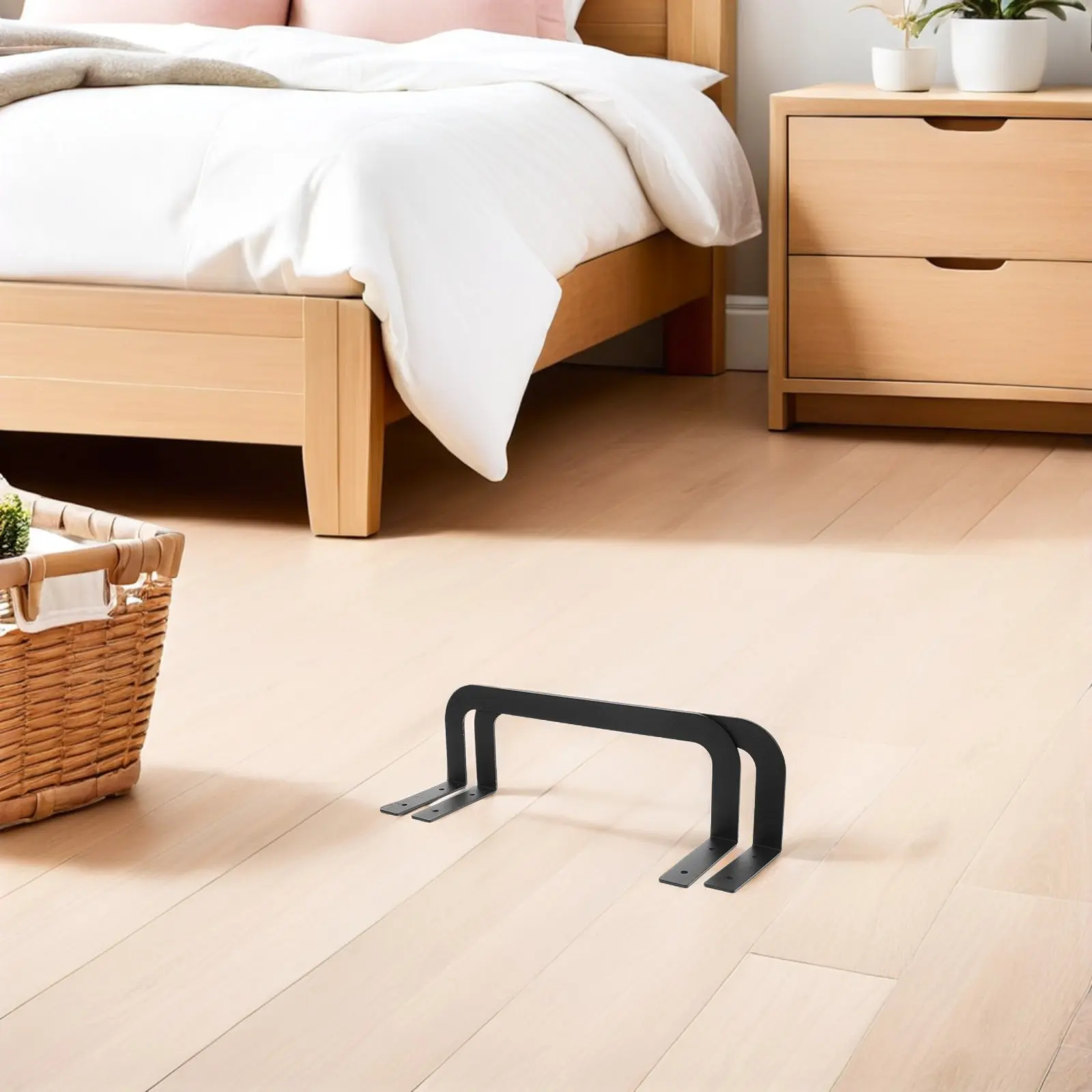 4Pcs Metal Bed Frame Mattress Slide Stopper Mattress Brackets Sturdy Non Slip Baffle for Stable Sleep Safety Bedding Accessories