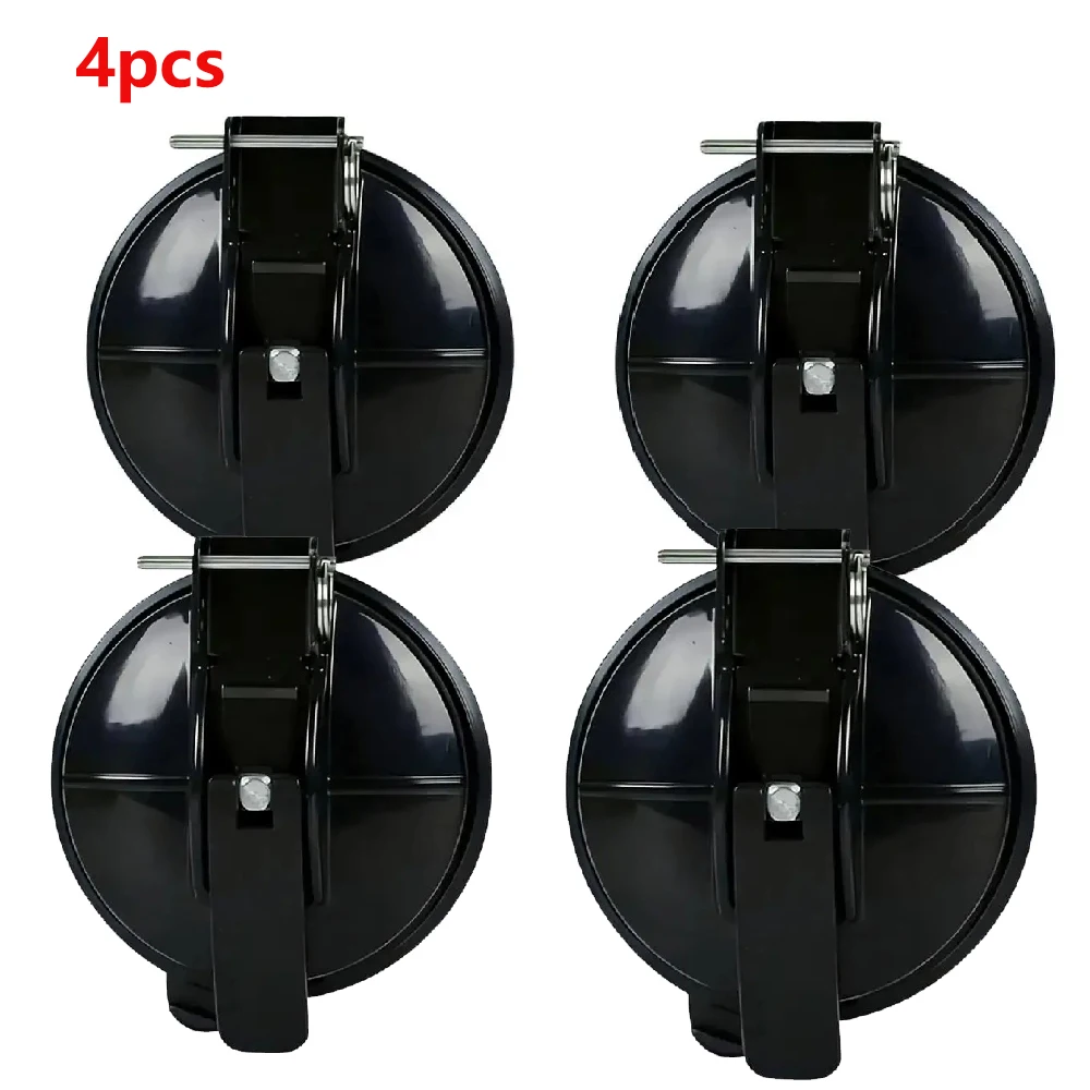 4pcsHeavy Duty No Drill RV Awning Suction Cup Hold Down Tarp Tie Down Hooks for Camping Beach Tailgating Road Trip Outdoor Parts