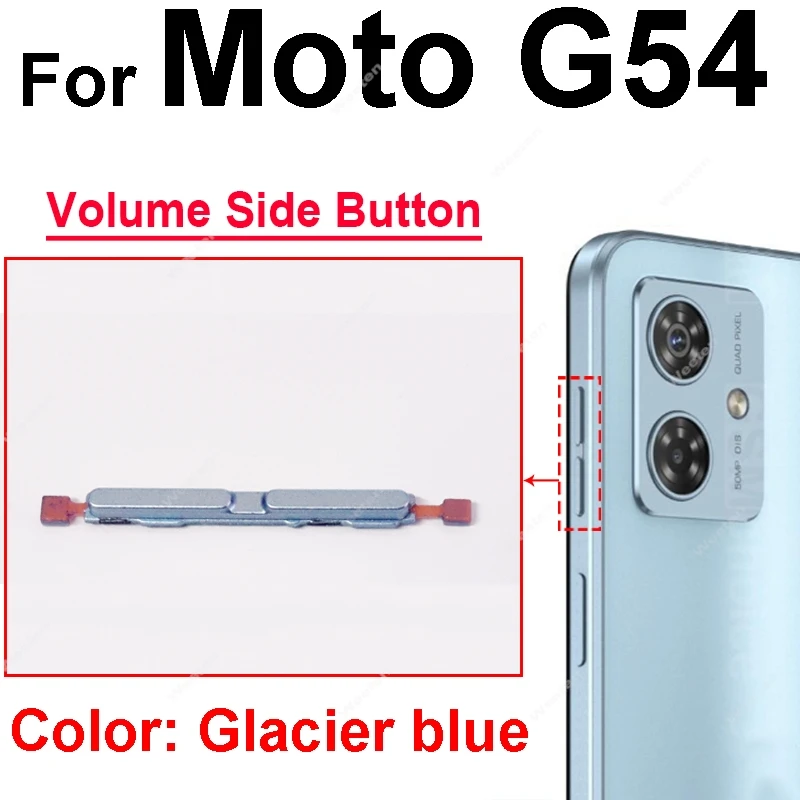 Up&Down Volume Side Button For Motorola Moto G54 G84 G34 Power Key Button Volume Control Side   Replacement Repair Parts