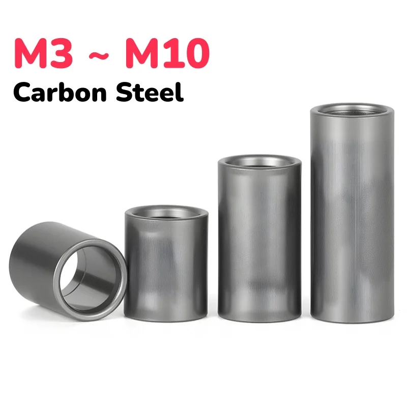 M3 M4 M5 M6 M7 M8 M10 Natural Iron Colour Carbon Steel Bushing Gasket Washer Unthreaded Round Hollow Standoff Spacer Sleeve
