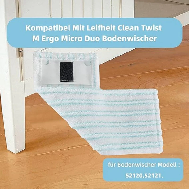 10 Pcs Suitable for Leifheit Steam Mop Leifheit Clean Twist M Spare Parts Accessories Rag