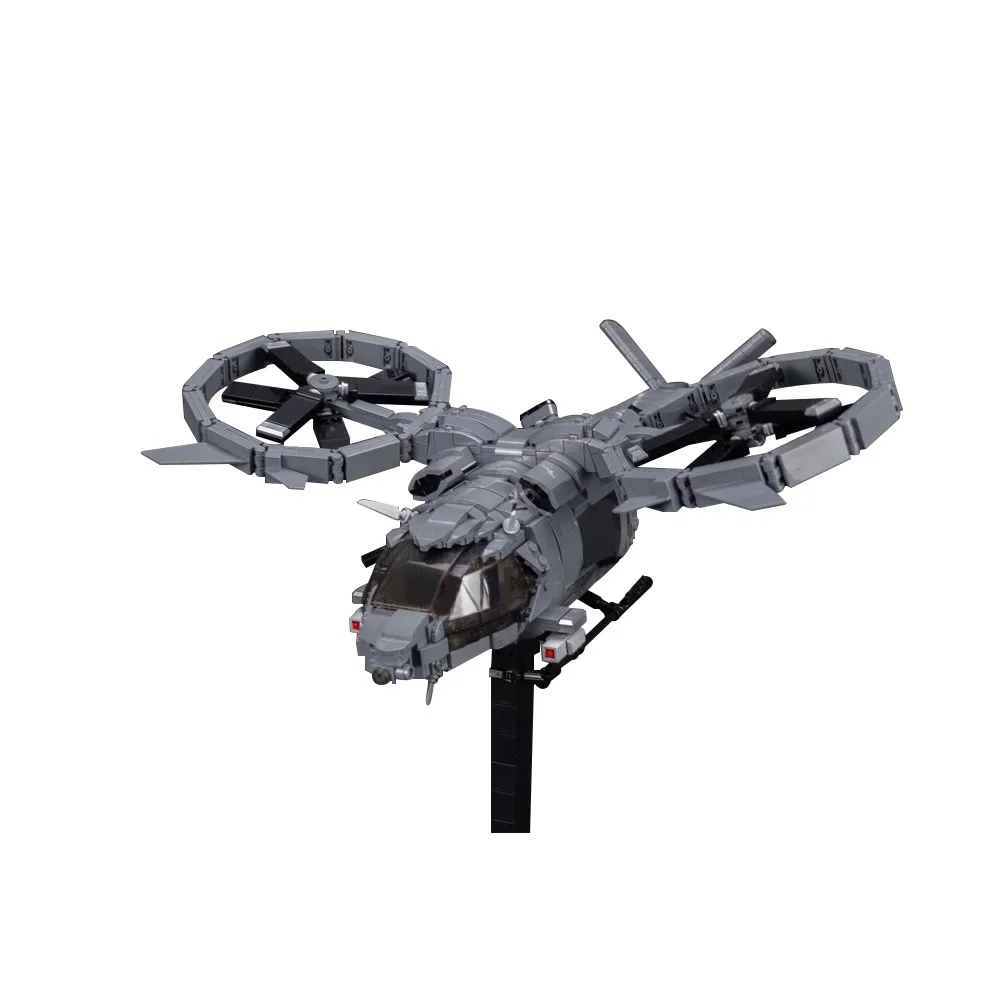 

Gobricks MOC Helicopter Samson SA-2 Building Blocks Model Movie Avatar's Military Fighter Creative Bricks Assembled Toys Gifts