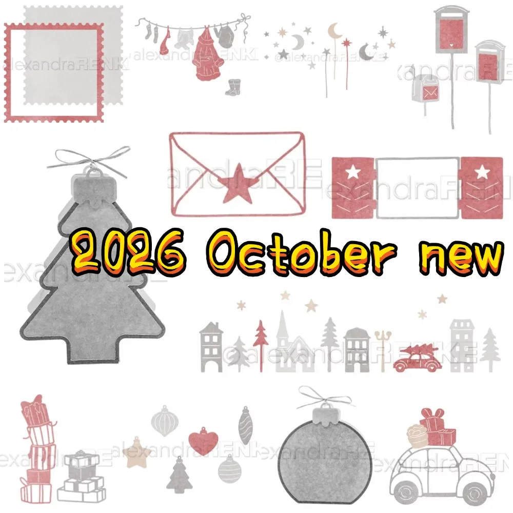 Electric vehicles and small cars 2026 Halloween Metal Cutting Dies for DIY Scrap Maker Photo Album Template Handmade Decoration