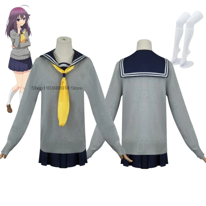 Anime My Deer Friend Nokotan Noko Shikanoko Torako Koshi Cosplay Costume Wig Dress School Uniform JK Sailor Skirt Set