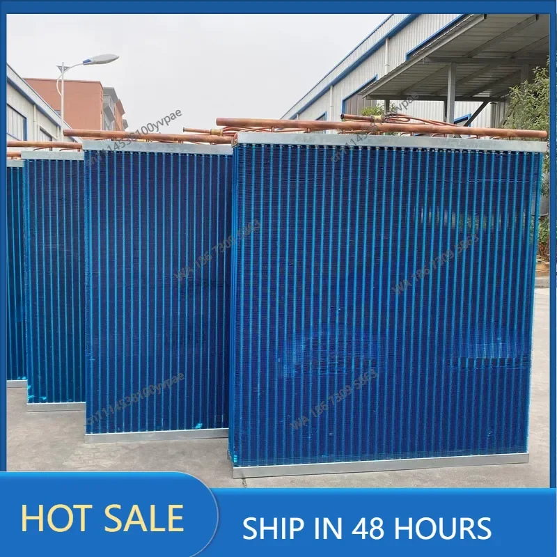 Refrigeration Air Cooled Fin Type Tube and Fin Copper Condenser for Cold Room Customized Water Cooled Fin Condensers Coil
