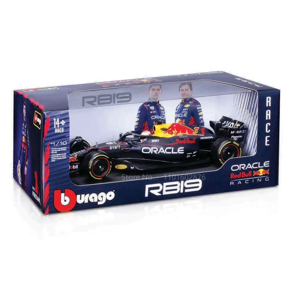 Bburago 1:18 2023 F1 Red Bull Racing RB19 1# Verstappen 11# Perez racing model simulation car model alloy car toy collection