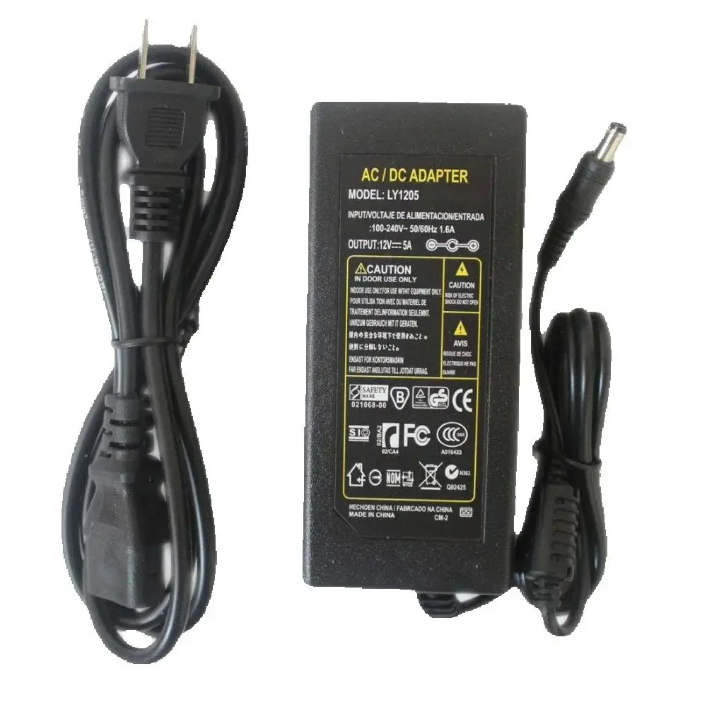 12V 24V 3A 5A 6A 60W 72W LED Power Supply Charger Transformer Adapter for LED Strip light