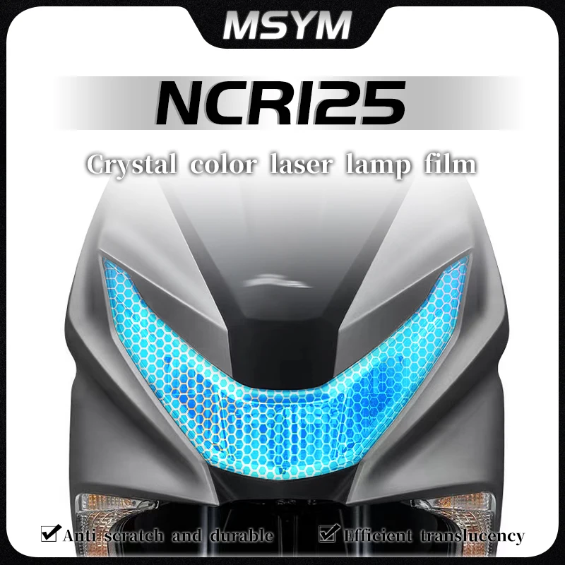 

For Honda NCR125 NCR 125 ncr125 Honeycomb laser film headlight film taillight film transparent protective film accessories